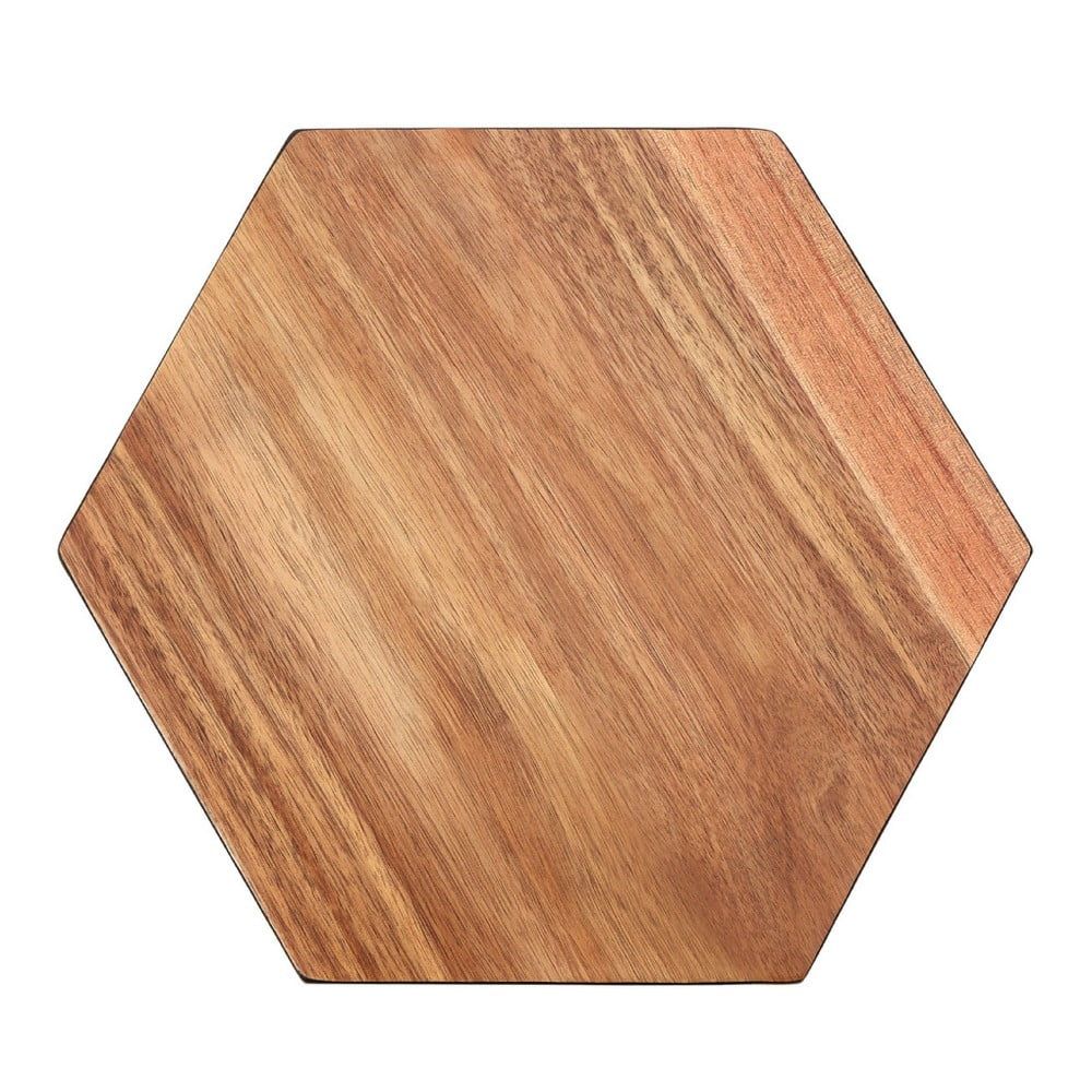 Doštička na krájanie z akáciového dreva Premier Housewares Hexagon, 30 × 35 cm - Bonami.sk