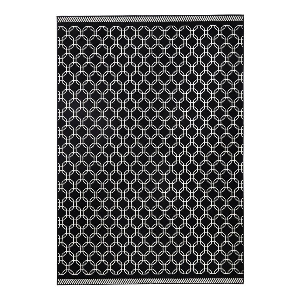 Čierny koberec Zala Living Chain, 70 × 140 cm - Bonami.sk