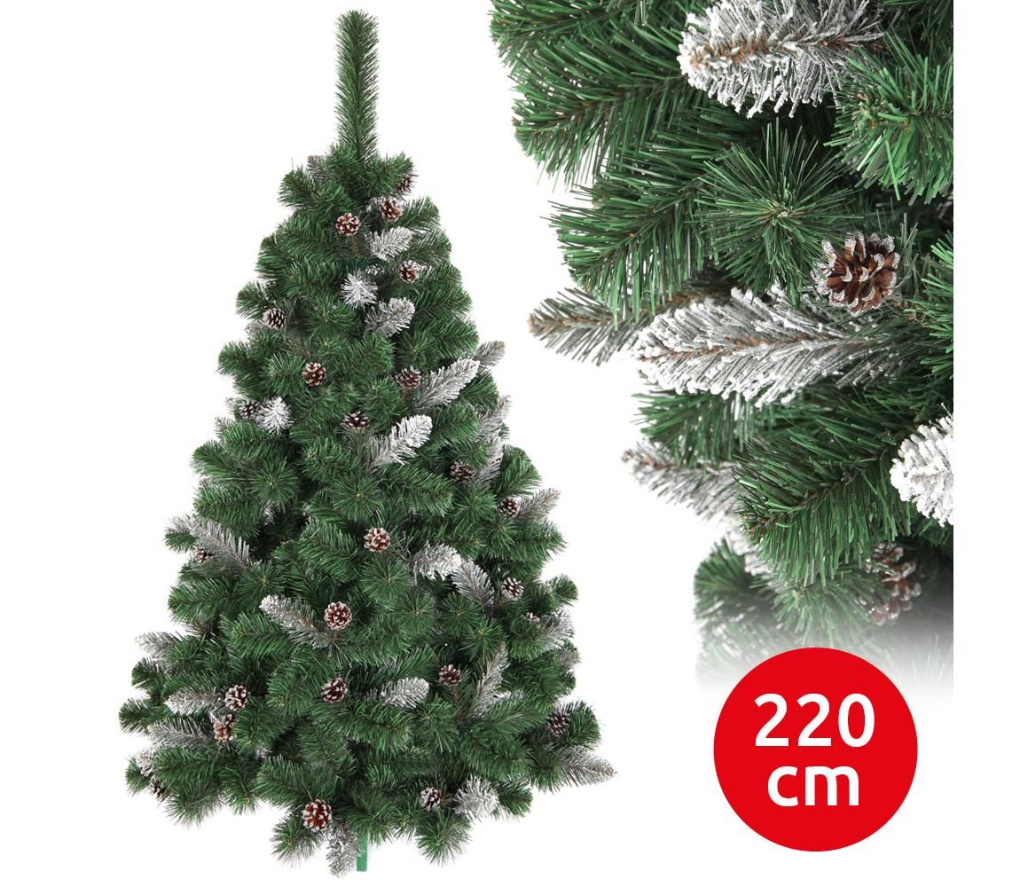 ANMA Vianočný stromček SNOW 220 cm borovica - Svet-svietidiel.sk