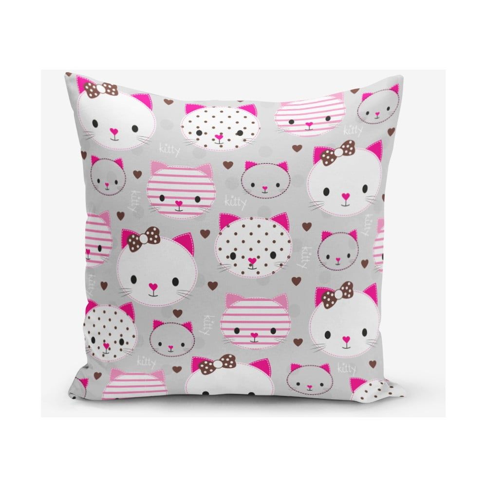 Obliečka na vankúš s prímesou bavlny Minimalist Cushion Covers Kittty, 45 × 45 cm - Bonami.sk