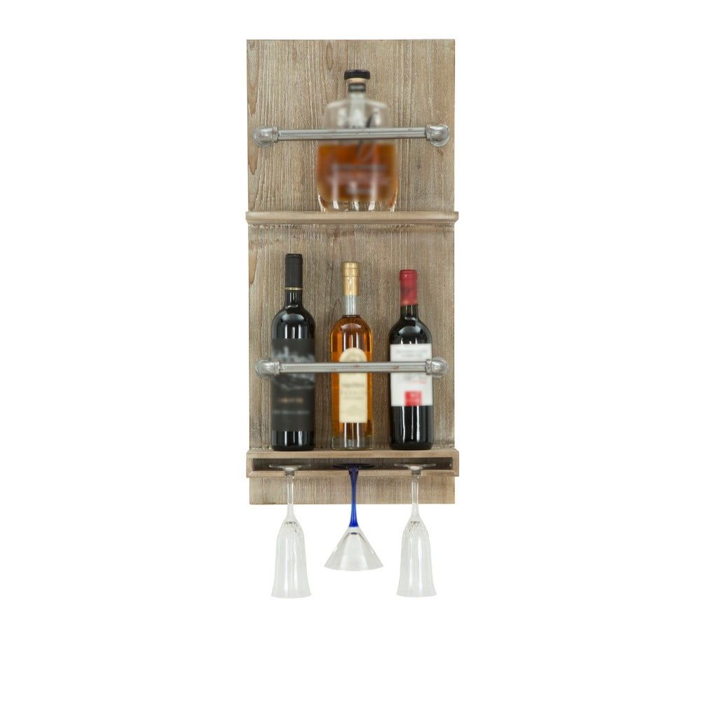 Nástenný držiak na fľašky a poháre Mauro Ferretti Bar, 76 × 34 cm - Bonami.sk