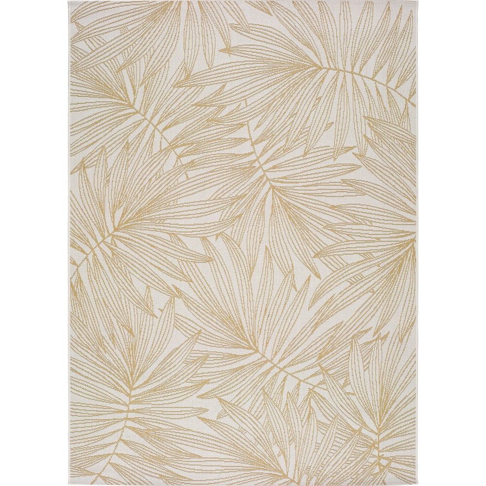 Béžový vonkajší koberec Universal Hibis Leaf, 80 x 150 cm - Bonami.sk