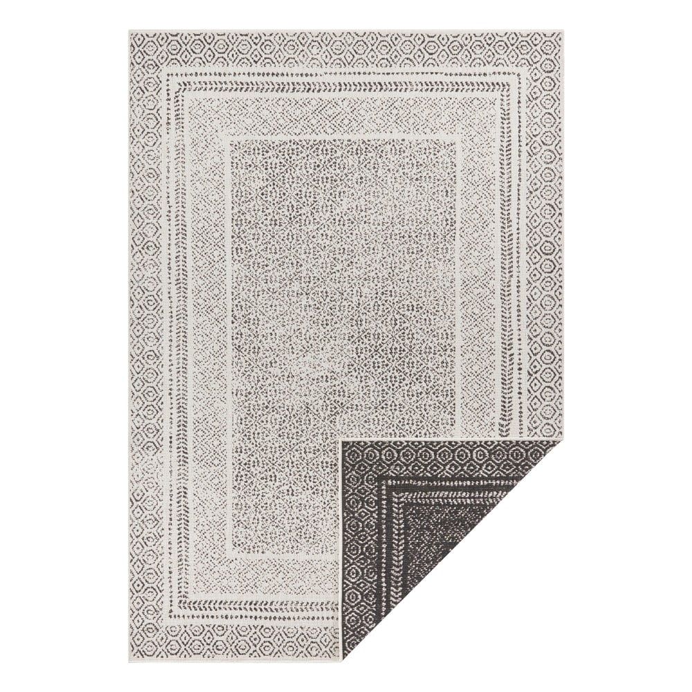 Čierno-biely vonkajší koberec Ragami Berlin, 80 x 150 cm - Bonami.sk