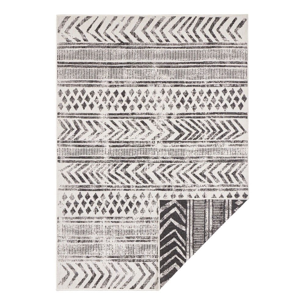 Čierno-krémový vonkajší koberec Bougari Biri, 120 x 170 cm - Bonami.sk