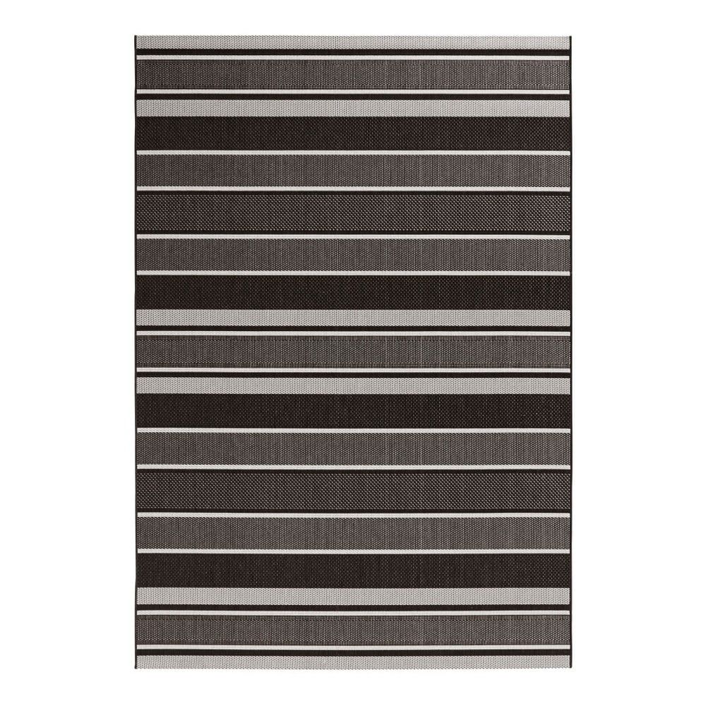 Čierný vonkajší koberec Bougari Strap, 160 x 230 cm - Bonami.sk