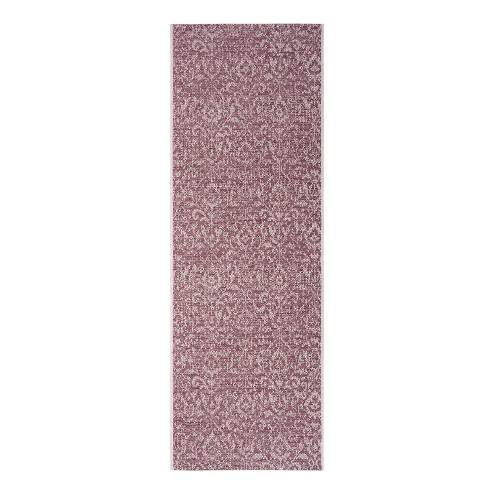 Fialovo-béžový vonkajší koberec Bougari Hatta, 70 x 200 cm - Bonami.sk