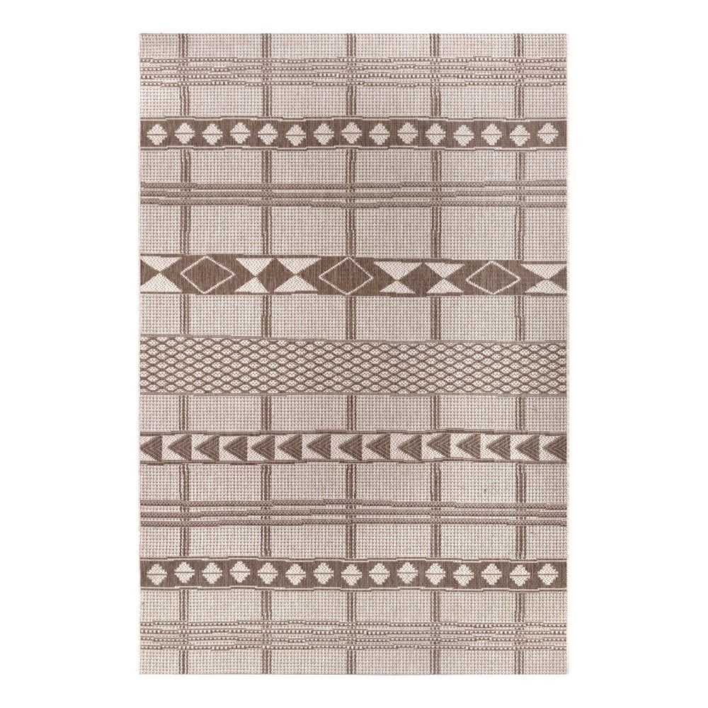 Hnedo-béžový vonkajší koberec Ragami Madrid, 80 x 150 cm - Bonami.sk