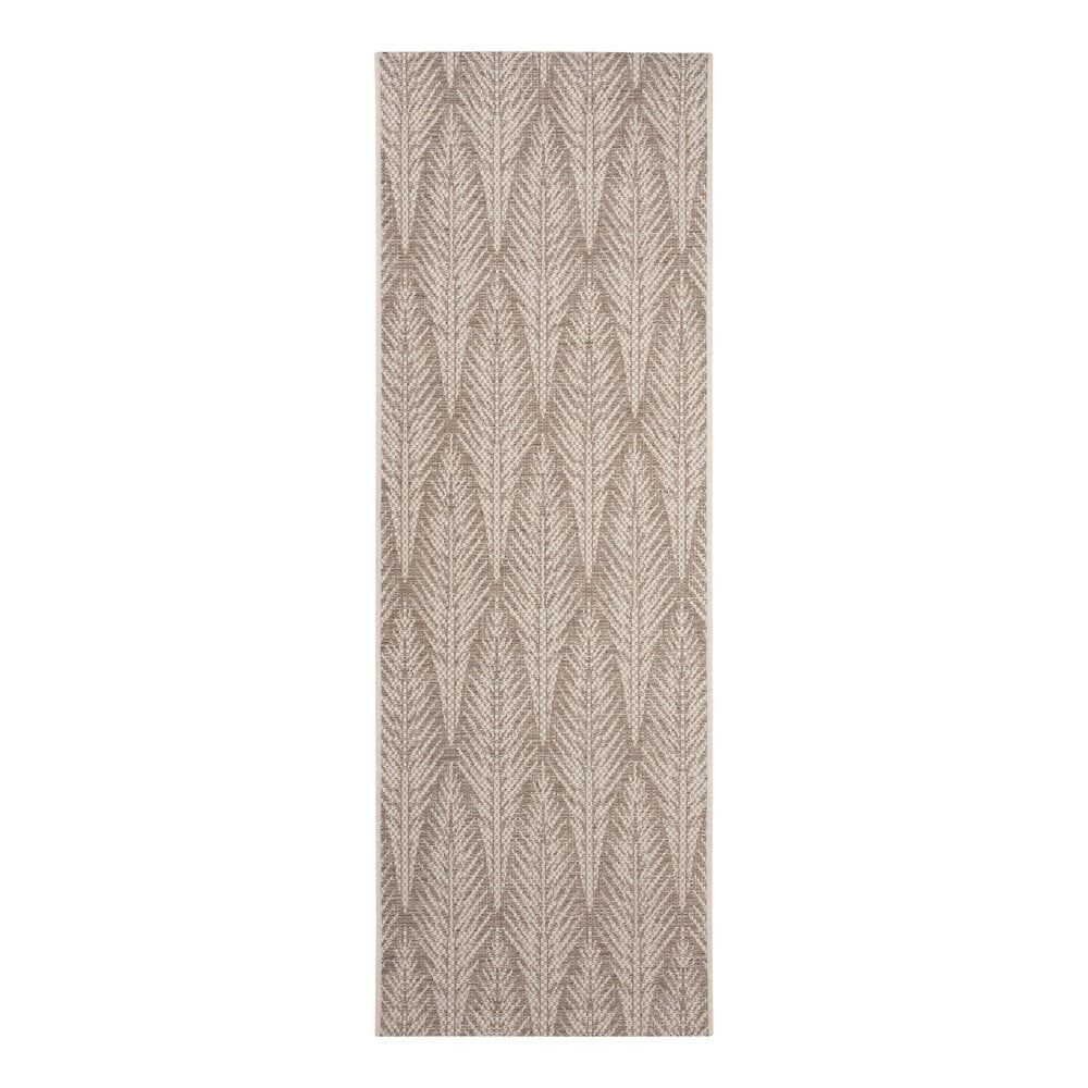 Hnedobéžový vonkajší koberec Bougari Pella, 70 x 200 cm - Bonami.sk