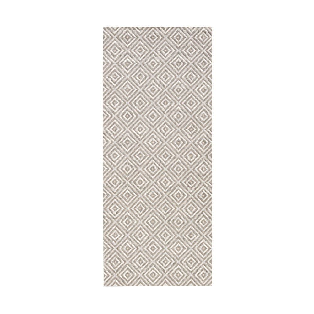 Sivý vonkajší koberec Bougari Karo, 80 × 200 cm - Bonami.sk