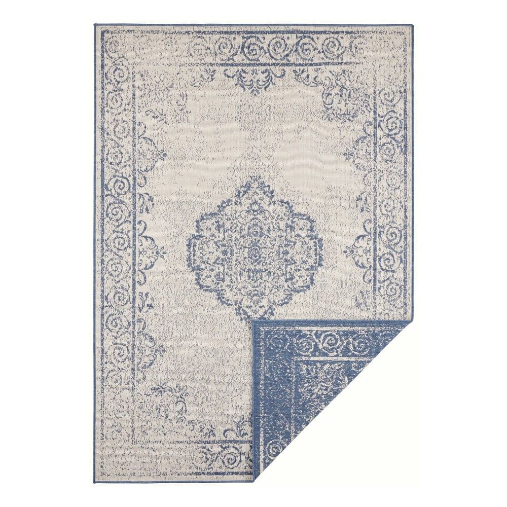 Modro-krémový vonkajší koberec Bougari Cebu, 80 x 150 cm - Bonami.sk