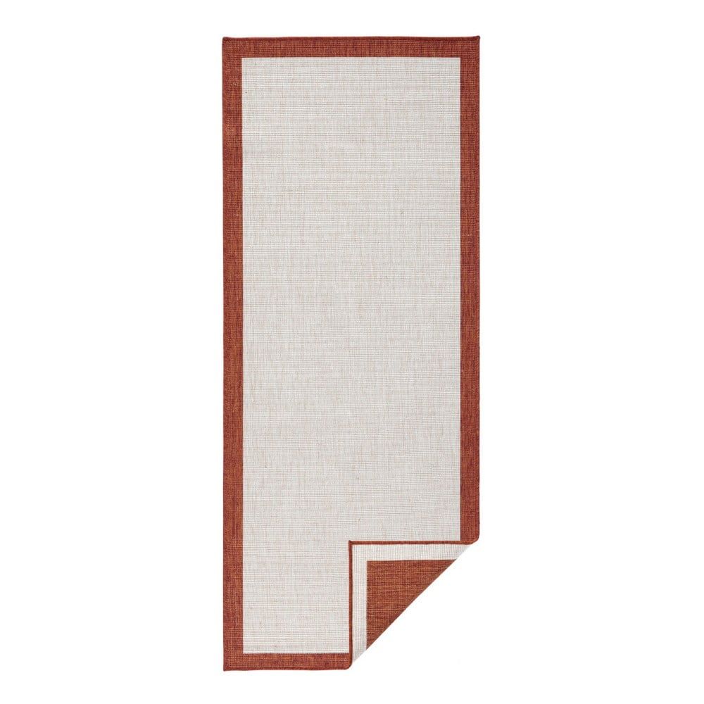 Červeno-krémový vonkajší koberec Bougari Panama, 80 x 250 cm - Bonami.sk