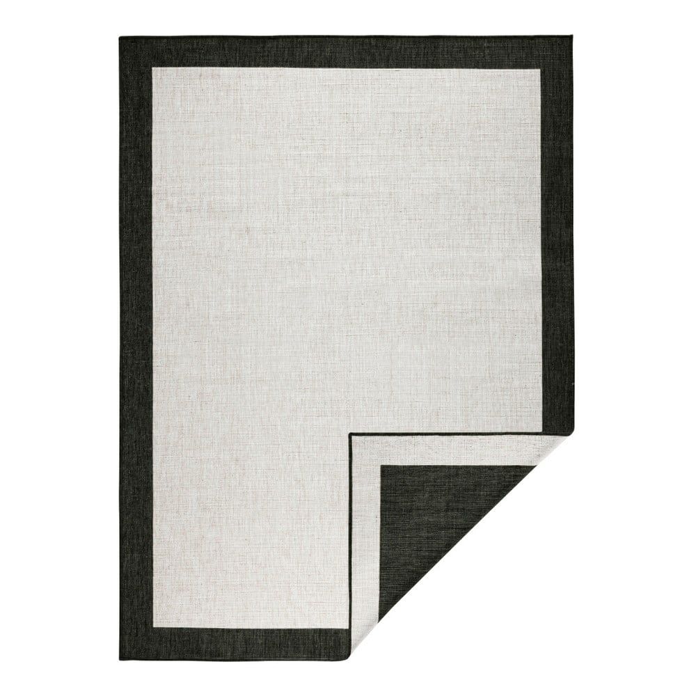 Čierno-krémový vonkajší koberec Bougari Panama, 80 x 150 cm - Bonami.sk
