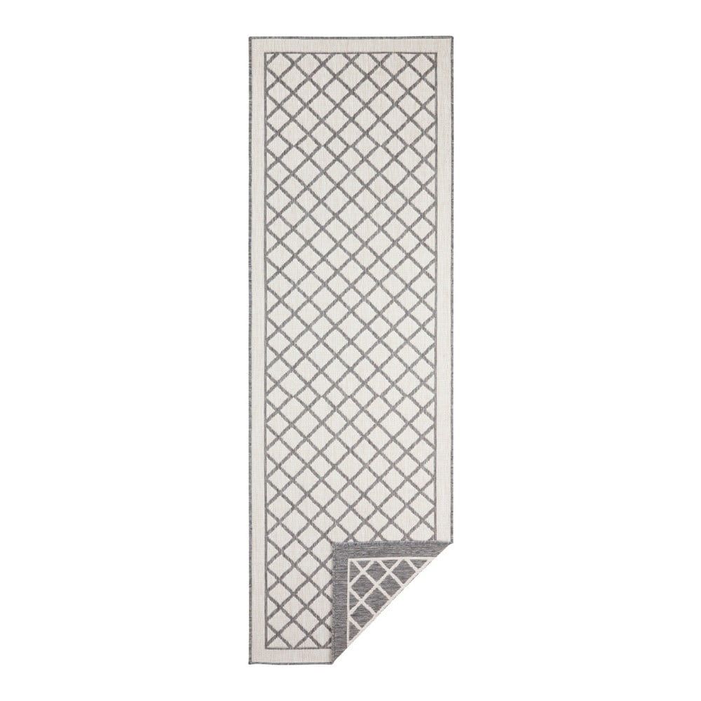 Sivo-krémový vonkajší koberec Bougari Sydney, 350 x 80 cm - Bonami.sk