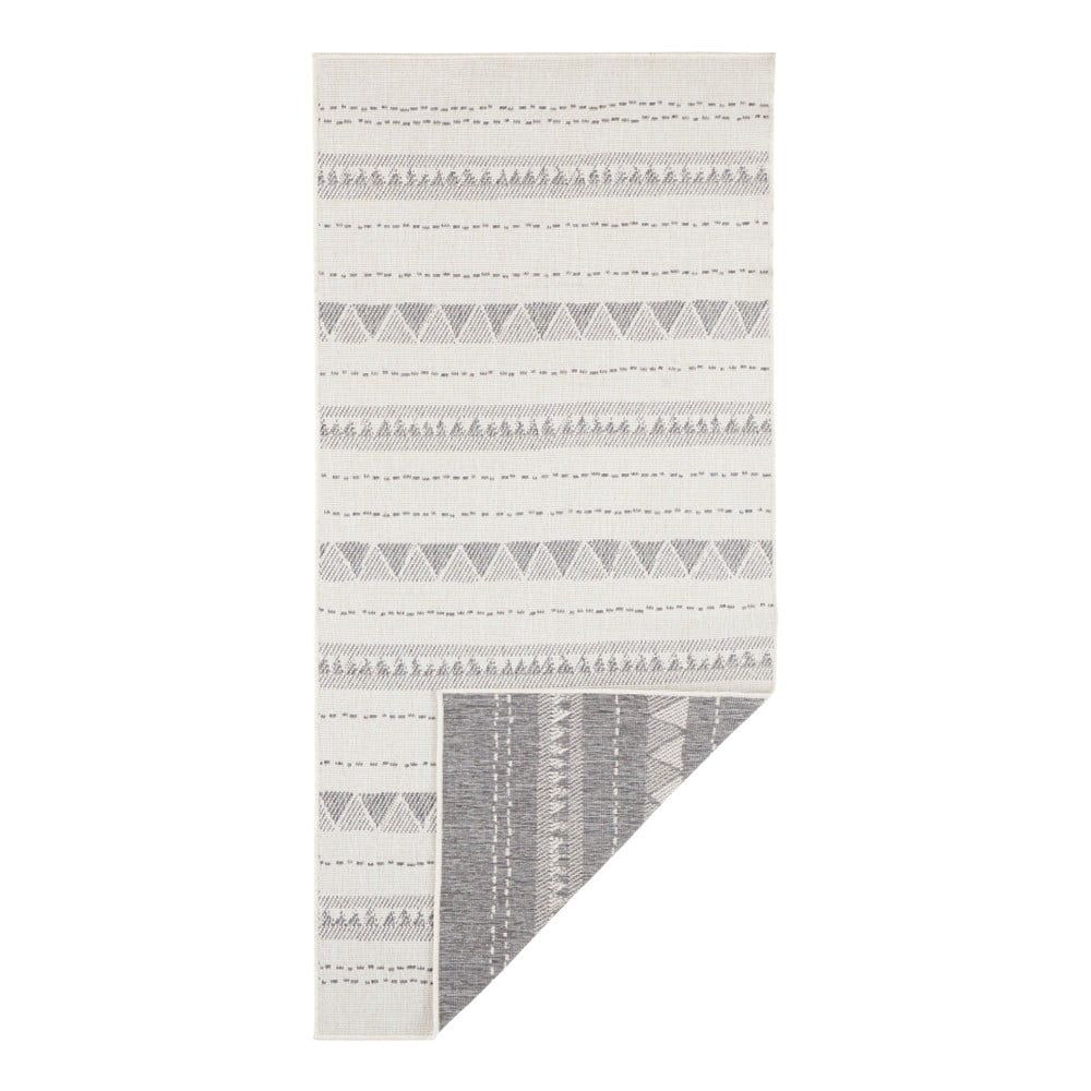 Sivo-krémový vonkajší koberec Bougari Bahamas, 80 x 250 cm - Bonami.sk
