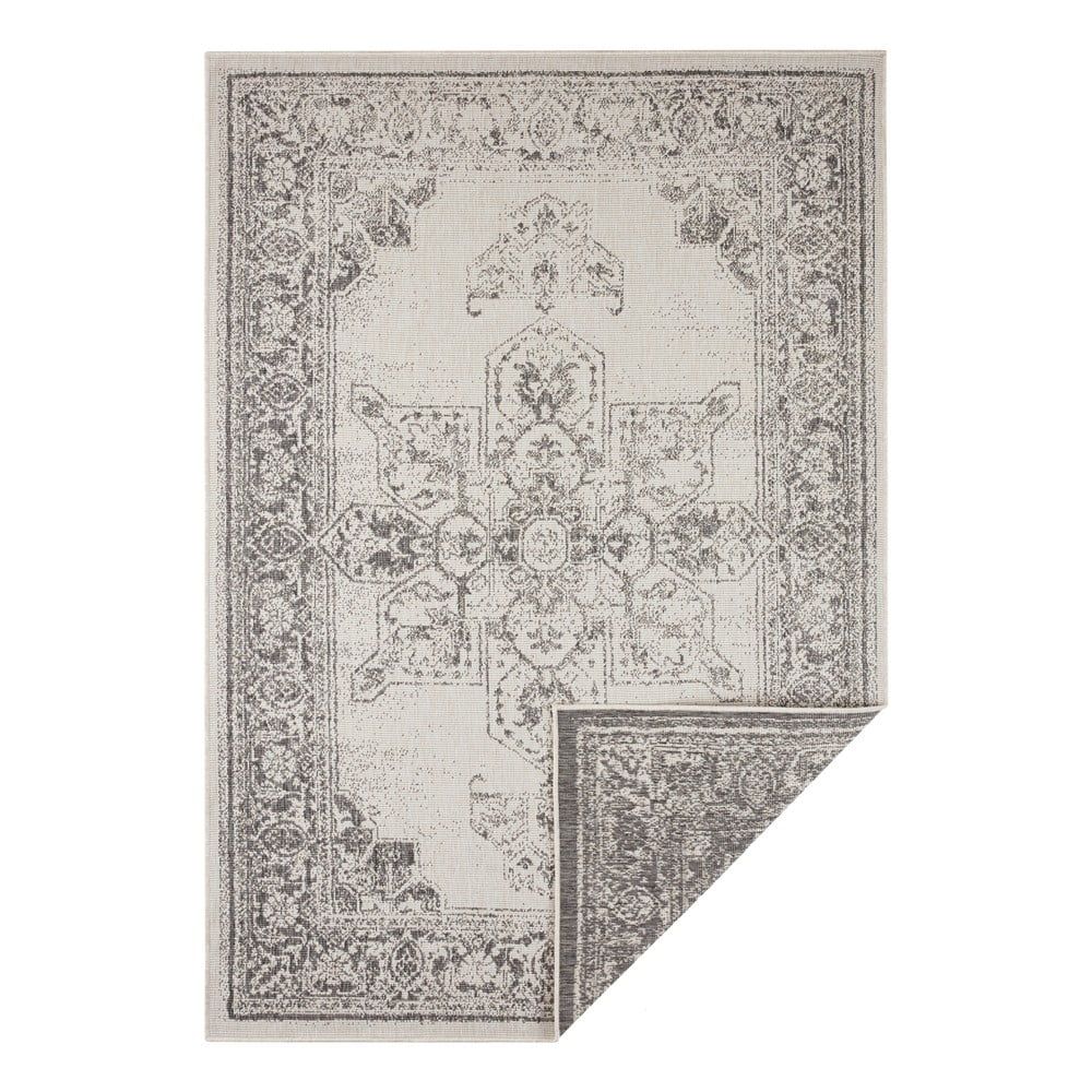 Sivo-krémový vonkajší koberec Bougari Borbon, 80 x 150 cm - Bonami.sk