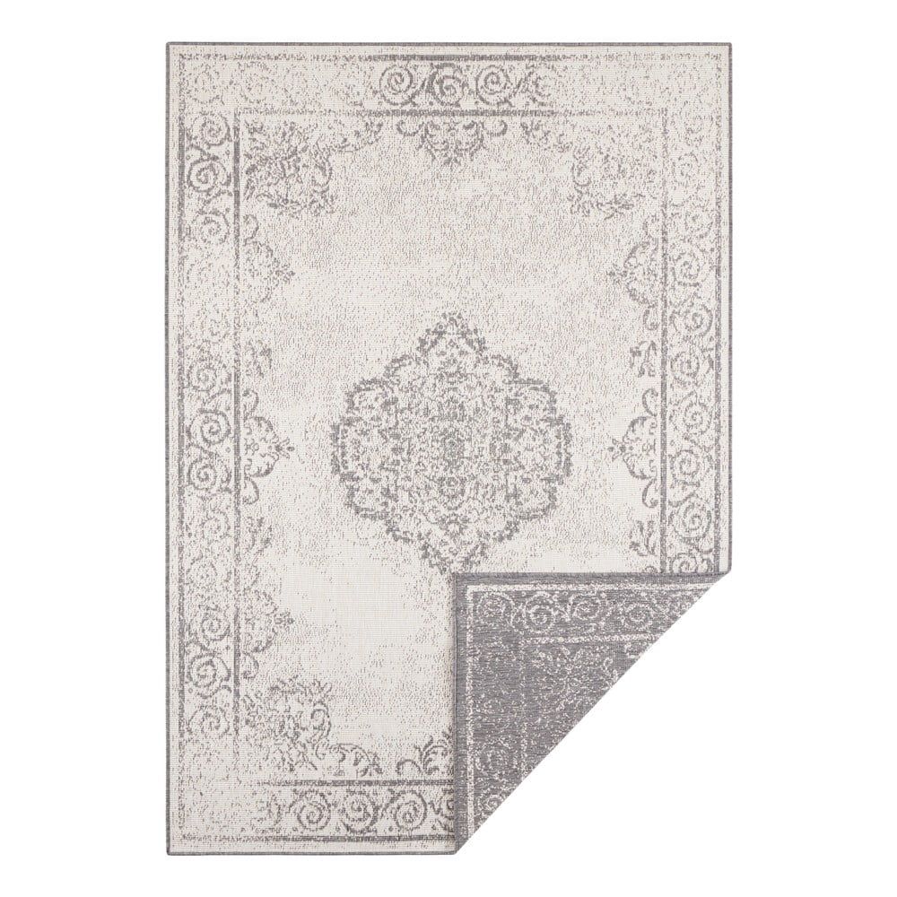 Sivo-krémový vonkajší koberec Bougari Cebu, 80 x 150 cm - Bonami.sk