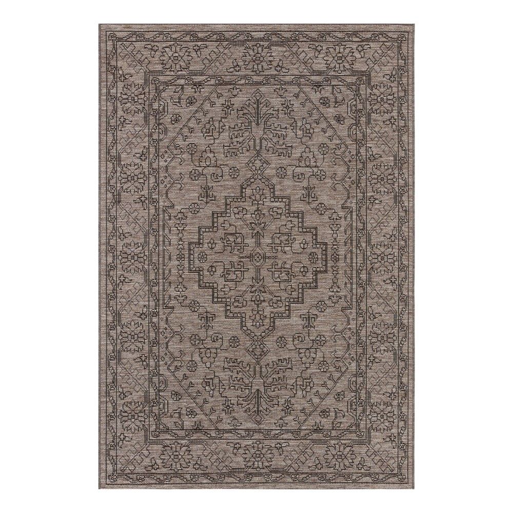 Sivohnedý vonkajší koberec Bougari Tyros, 140 x 200 cm - Bonami.sk