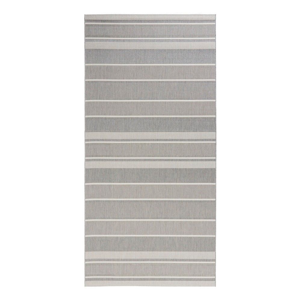 Sivý vonkajší koberec Bougari Strap, 80 x 200 cm - Bonami.sk
