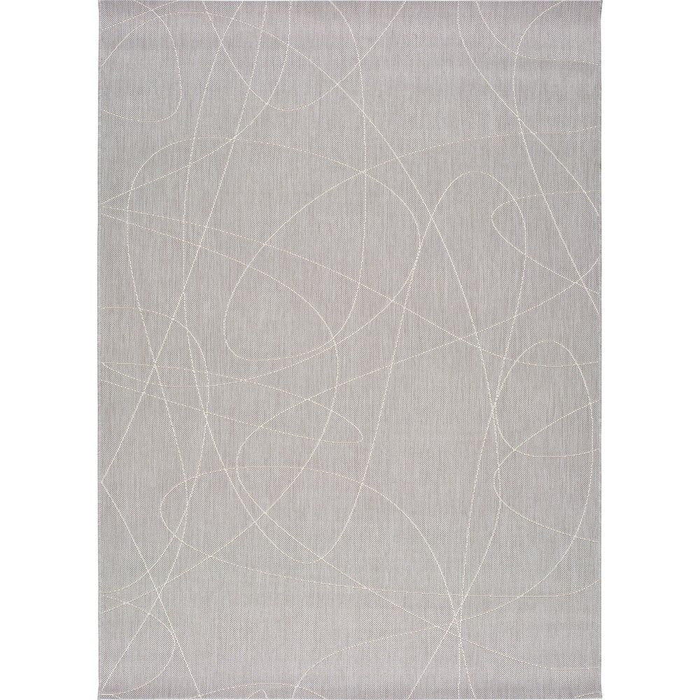 Sivý vonkajší koberec Universal Hibis Line, 80 x 150 cm - Bonami.sk