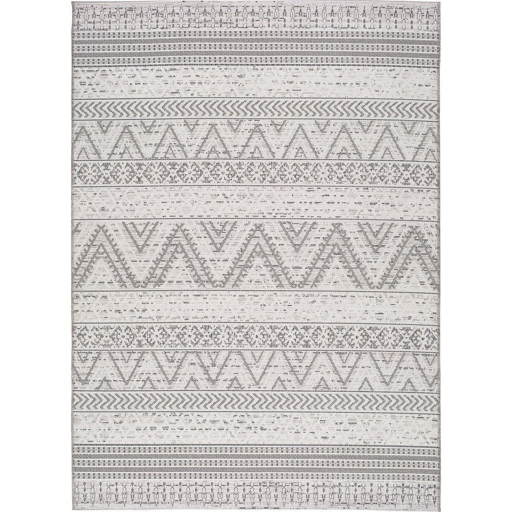 Sivý vonkajší koberec Universal Weave Geo, 77 x 150 cm - Bonami.sk
