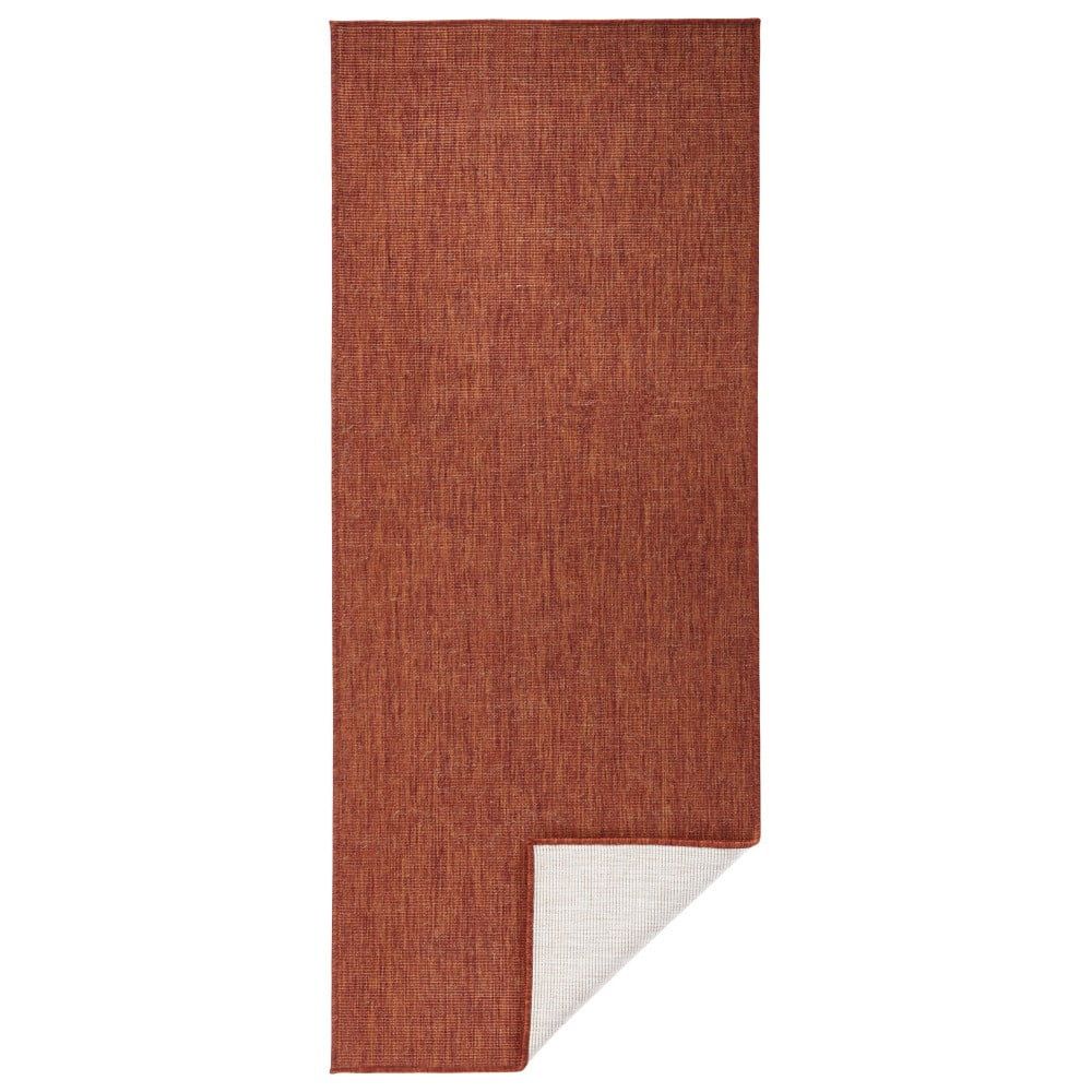 Tehlovočervený vonkajší koberec Bougari Miami, 80 x 250 cm - Bonami.sk