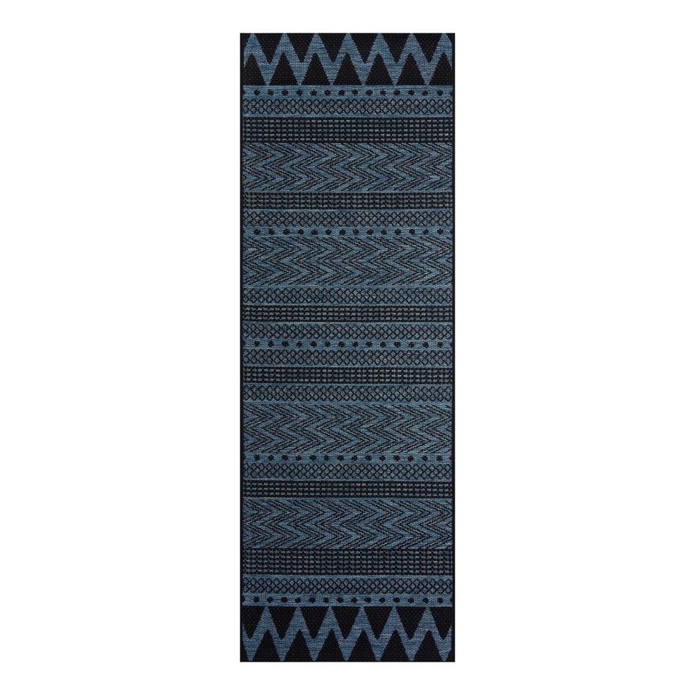 Tmavomodrý vonkajší koberec Bougari Sidon, 70 x 200 cm - Bonami.sk