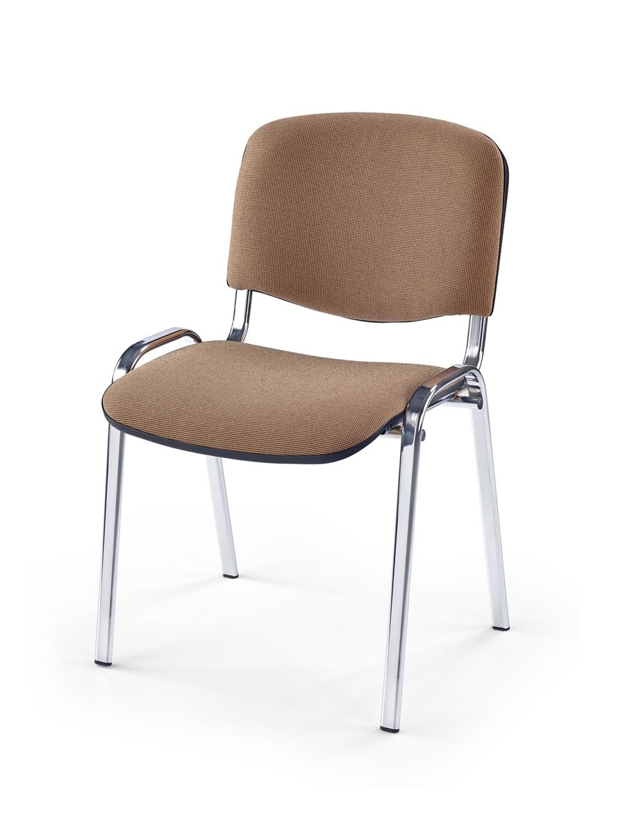 Konferenčná stolička Iso C - béžová (C4) / chróm - nabbi.sk