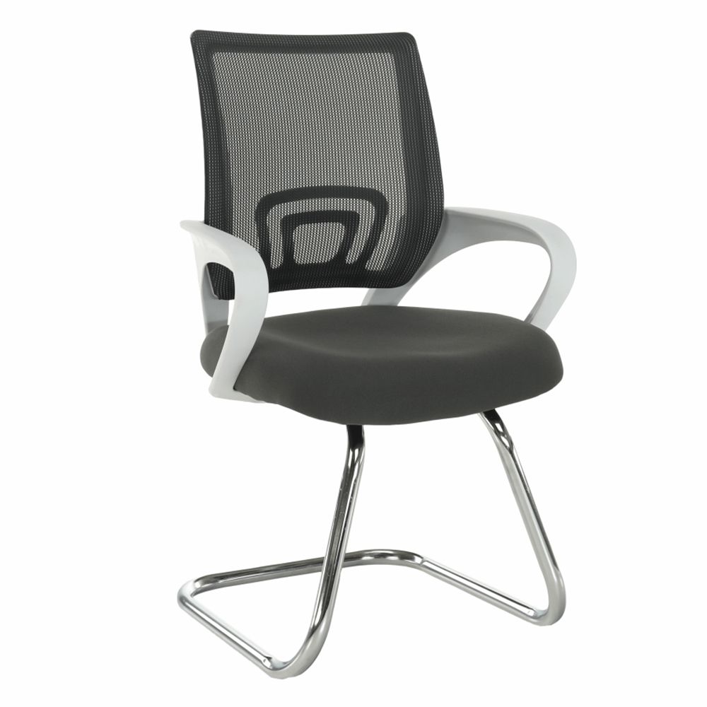 Konferenčná stolička Sanaz Typ 3 - sivá / biela - nabbi.sk