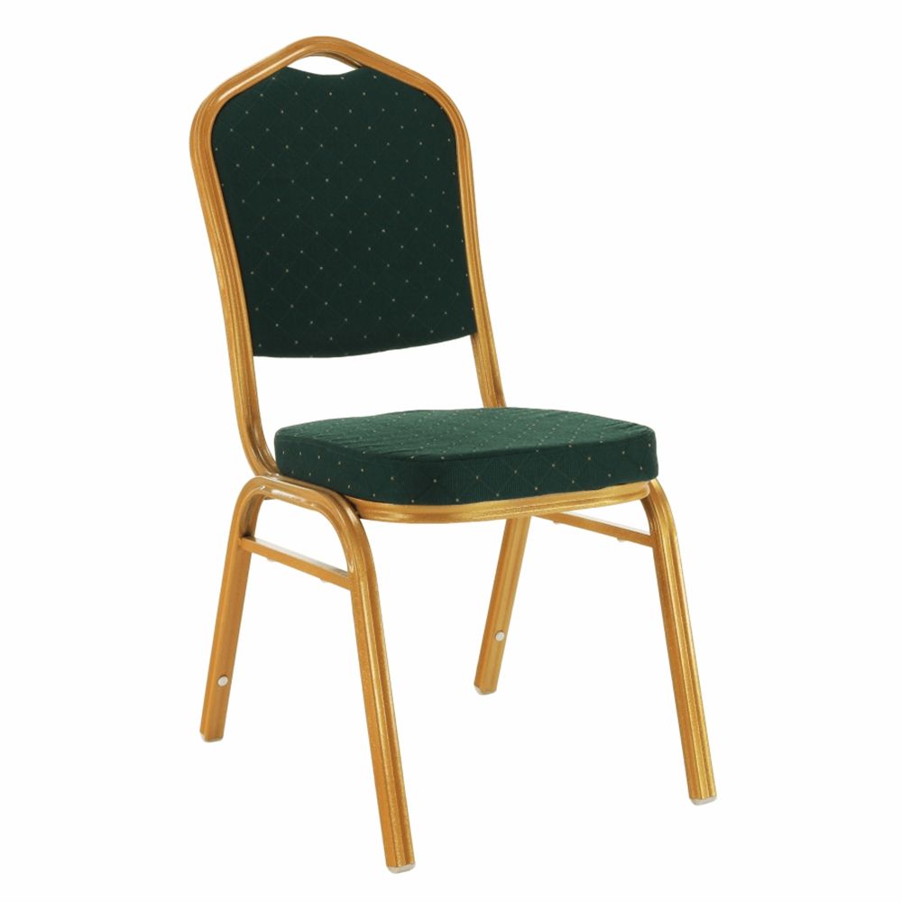 Konferenčná stolička Zina 3 New - zelená / zlatá - nabbi.sk