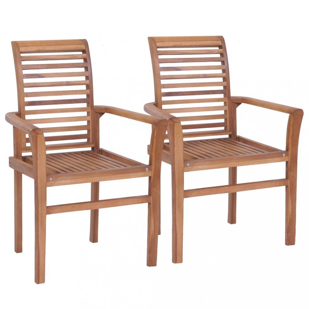 Stohovateľné jedálenské stoličky 2 ks hnedá Dekorhome - dekorhome.sk
