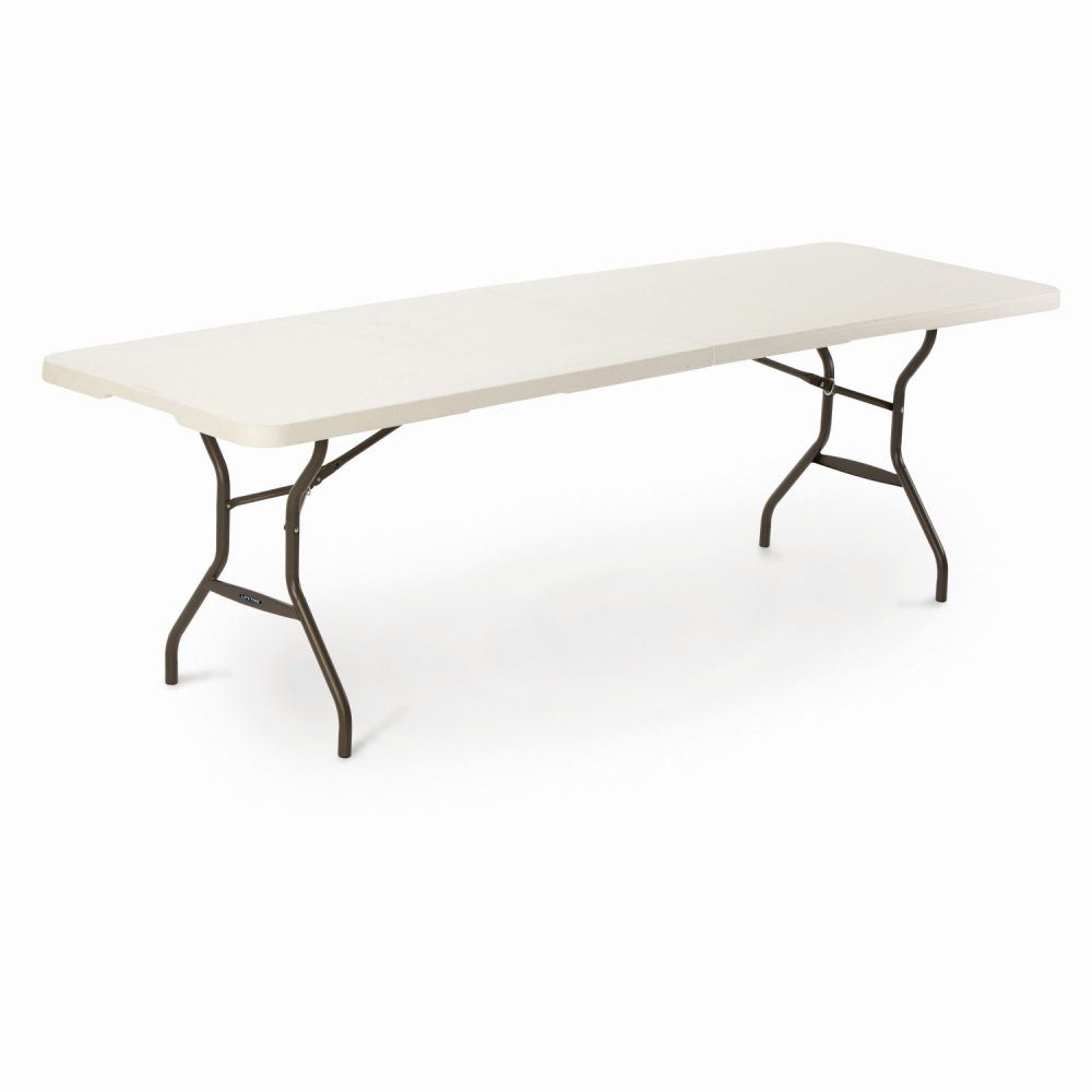 Skladací stôl 244 cm biela / čierna Dekorhome - dekorhome.sk