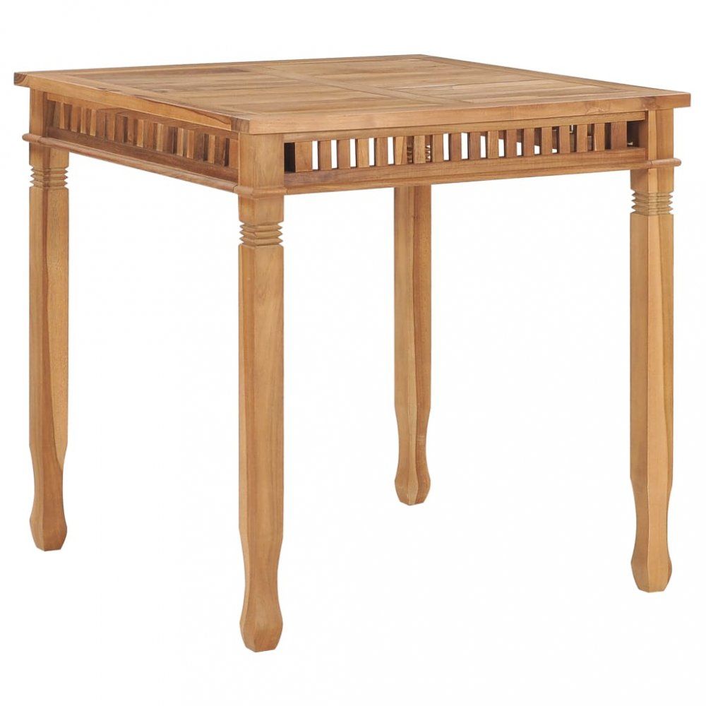 Záhradný jedálenský stôl 80x 80 cm teakové drevo Dekorhome - dekorhome.sk