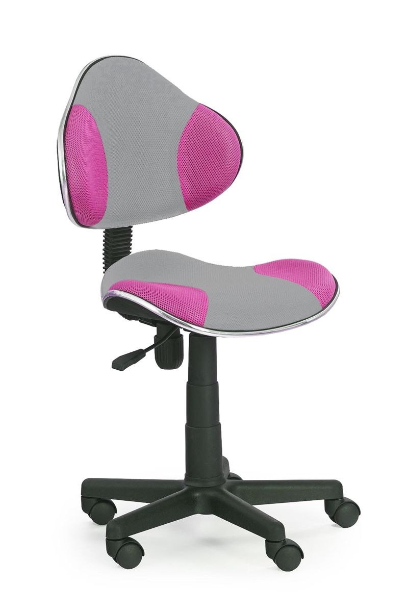 Detská stolička na kolieskach Flash 2 - sivá / ružová - nabbi.sk