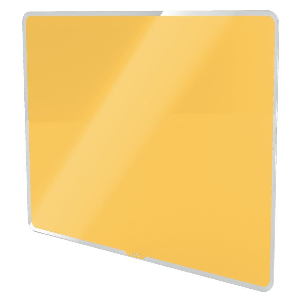 Žltá sklenená magnetická tabuľa Leitz Cosy, 80 x 60 cm - Bonami.sk