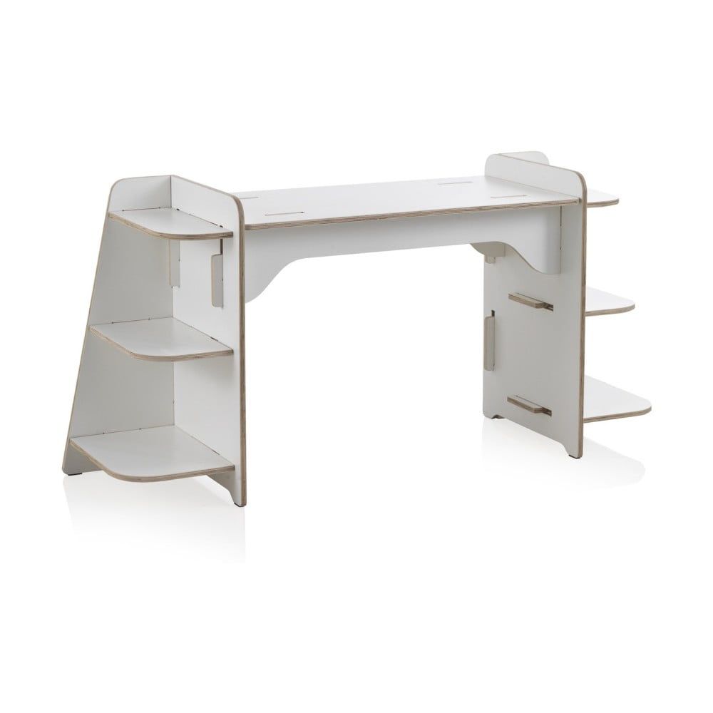 Biely detský písací stôl z preglejky Geese Piper - Bonami.sk