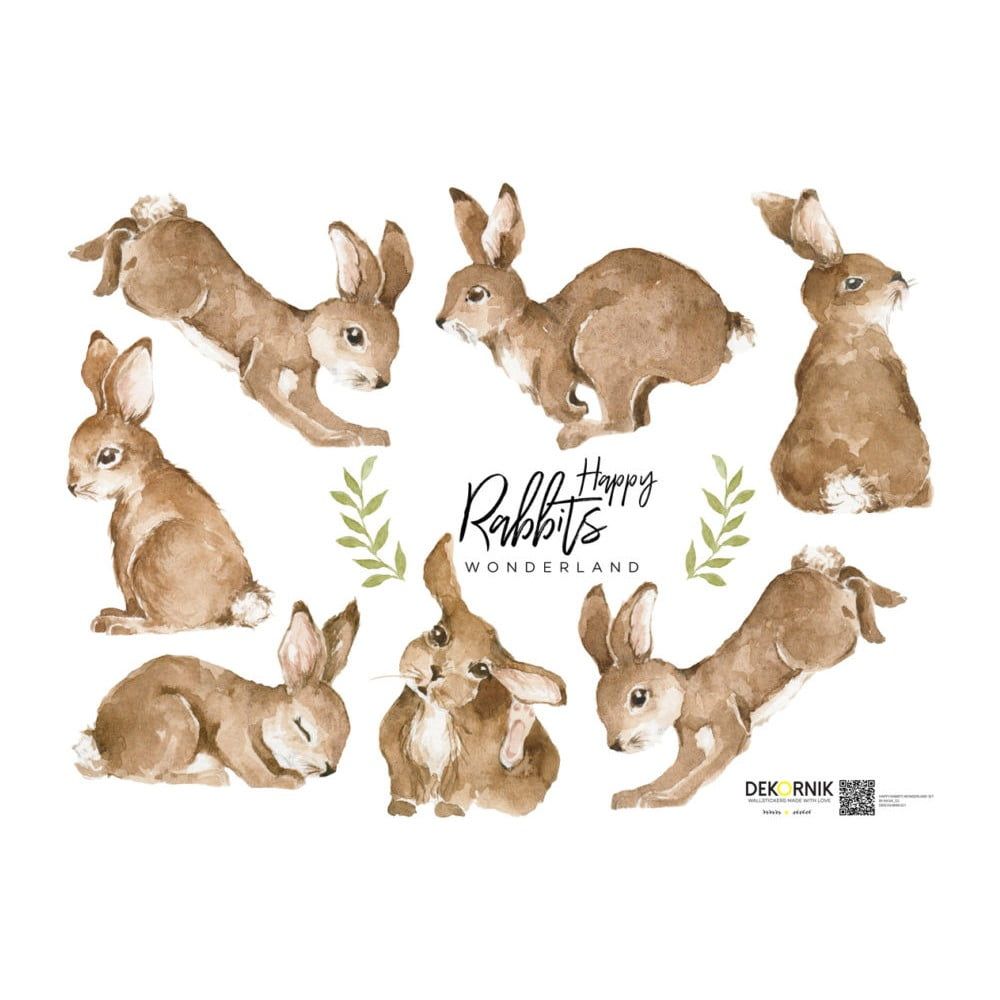 Sada 7 nástenných samolepiek Dekornik Happy Rabbits Wonderland - Bonami.sk