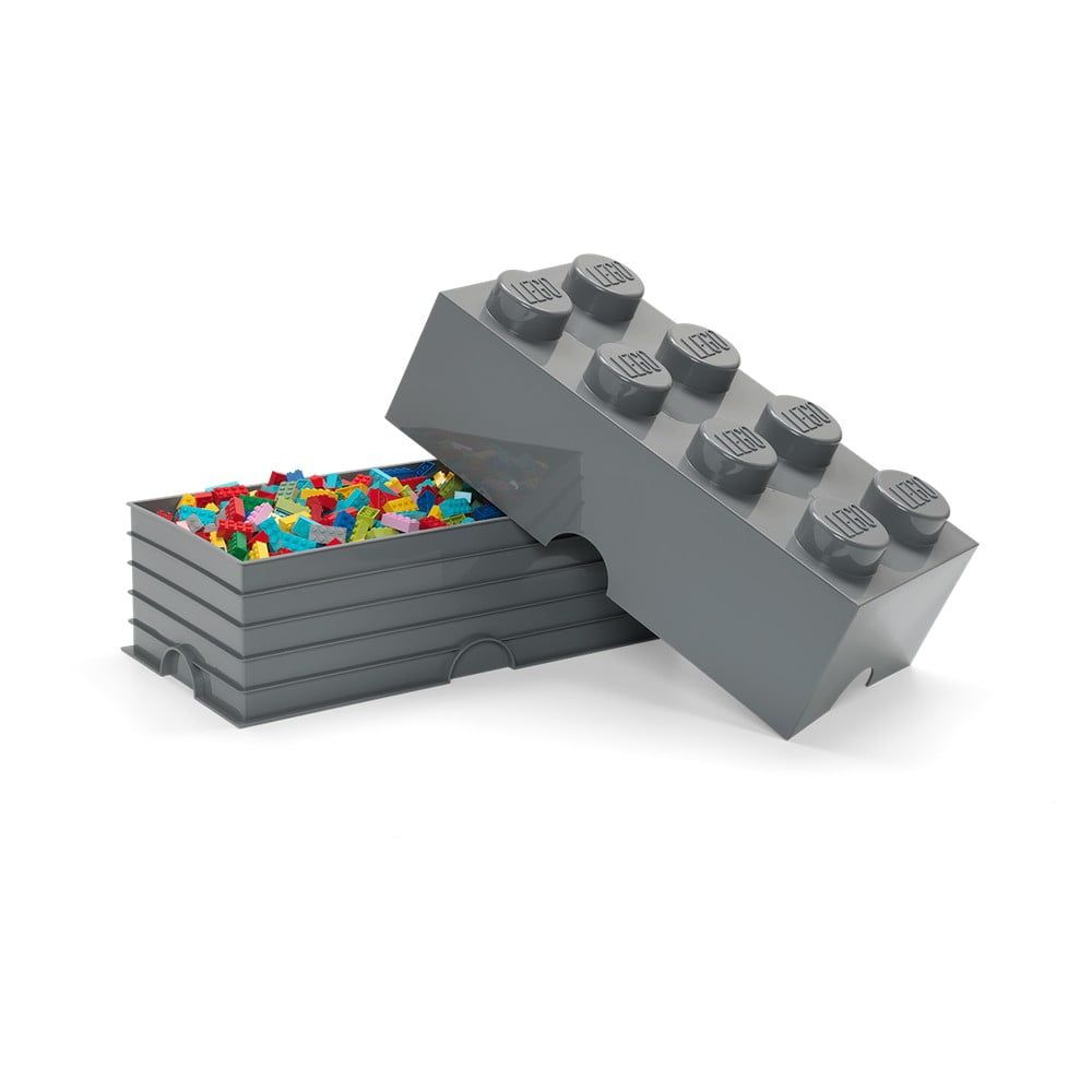 Detský tmavosivý úložný box LEGO® Rectangle - Bonami.sk
