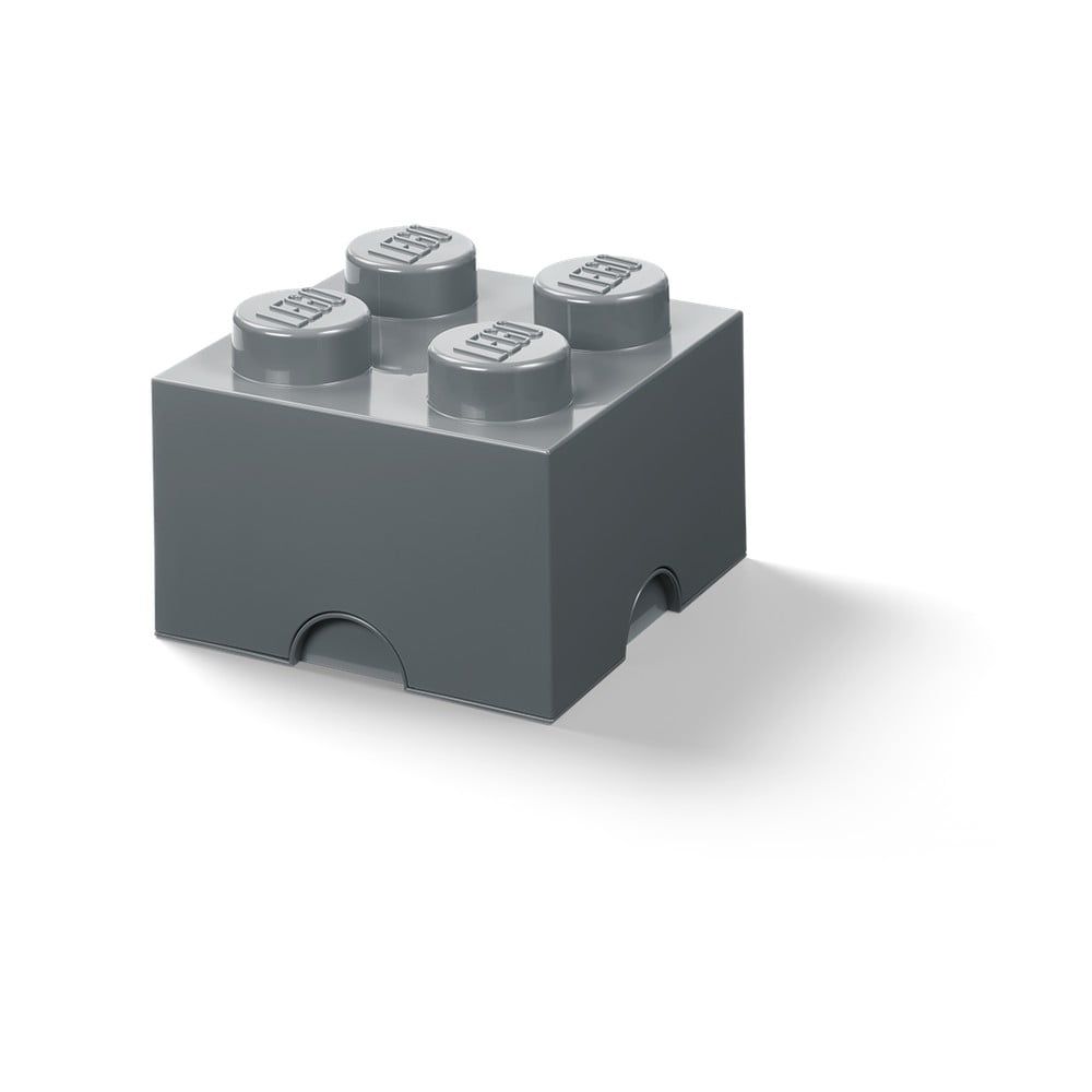 Detský tmavosivý úložný box LEGO® Square - Bonami.sk
