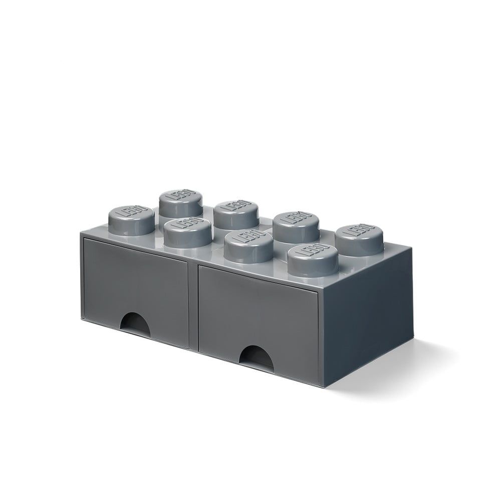 Detský tmavosivý úložný box s 2 zásuvkami LEGO® - Bonami.sk