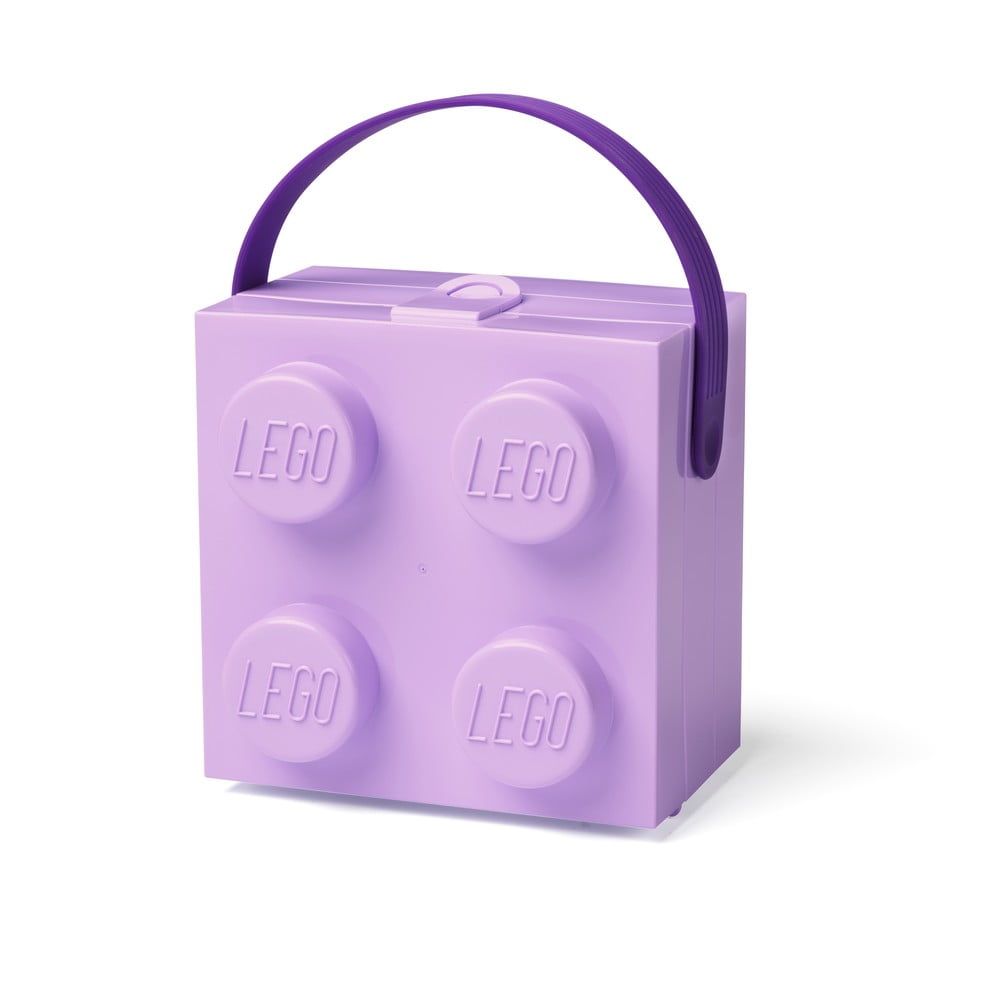 Fialový úložný box s rukoväťou LEGO® - Bonami.sk