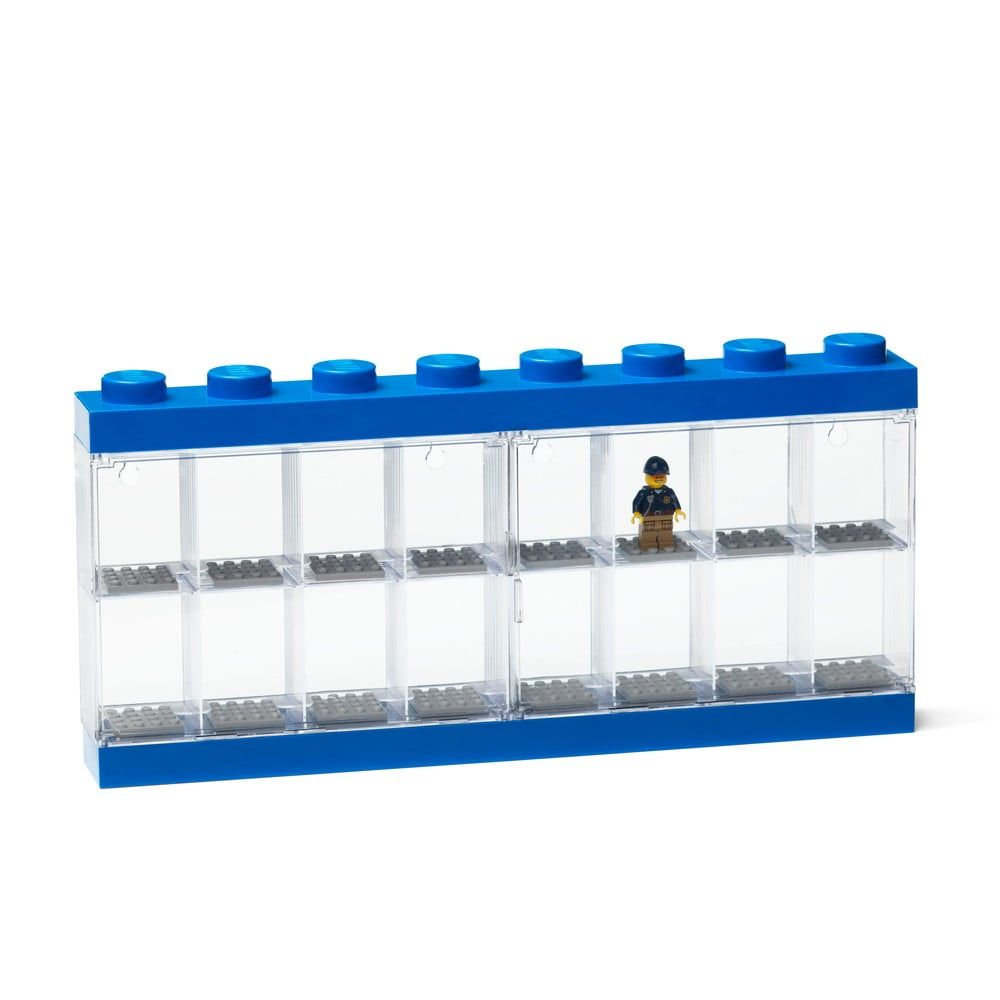 Modrá zberateľská skrinka na 16 minifigúrok LEGO® - Bonami.sk