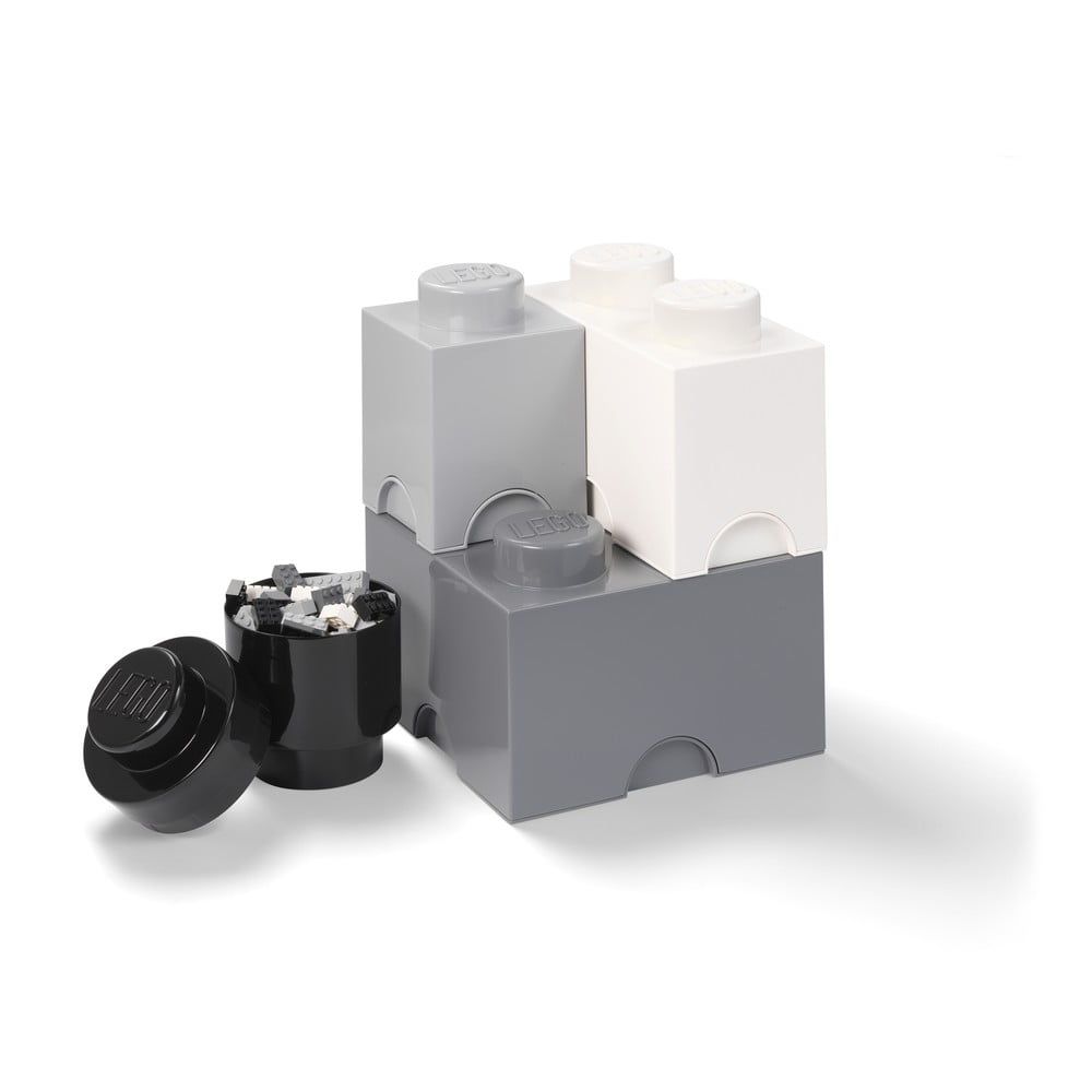 Set 4 plastových úložných škatúľ LEGO®, 25 x 25 x 33 cm - Bonami.sk
