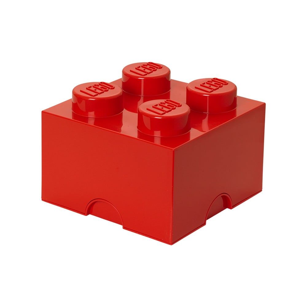 Červený úložný box štvorec LEGO® - Bonami.sk