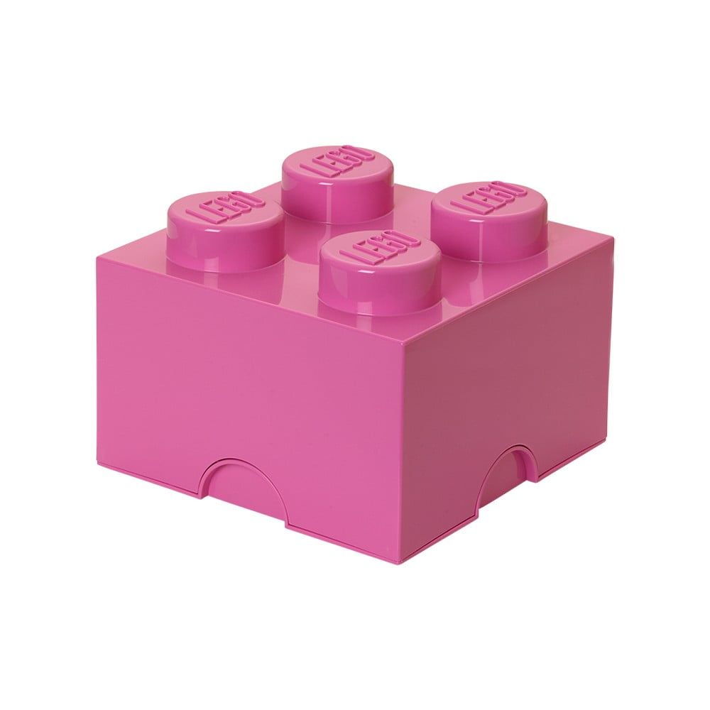 Ružový úložný box štvorec LEGO® - Bonami.sk