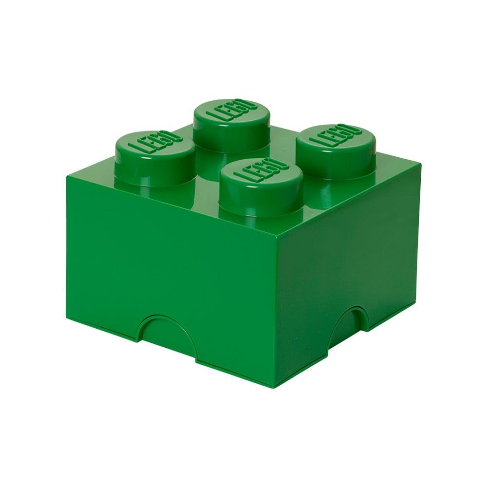 Zelený úložný box štvorec LEGO® - Bonami.sk