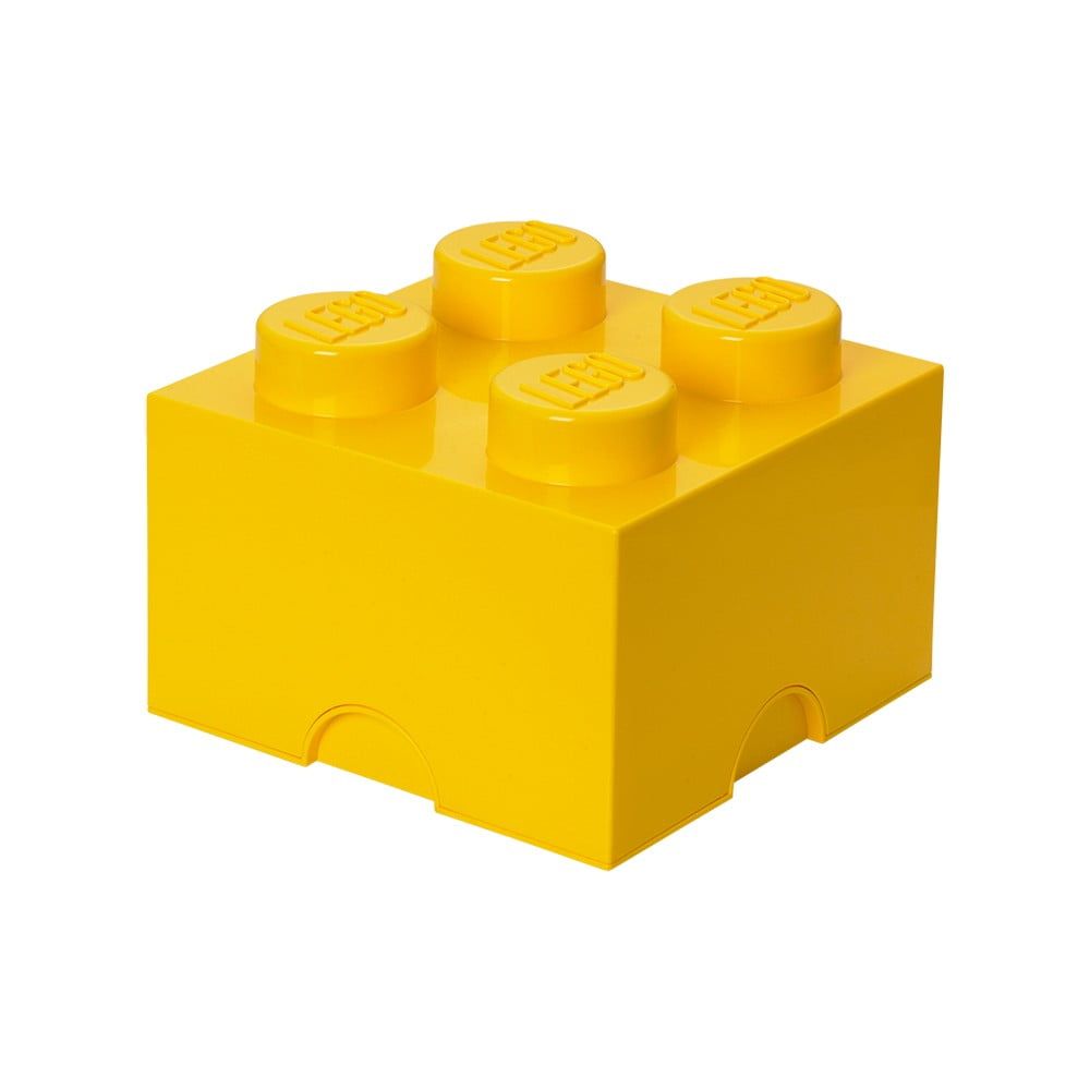 Žltý úložný box štvorec LEGO® - Bonami.sk