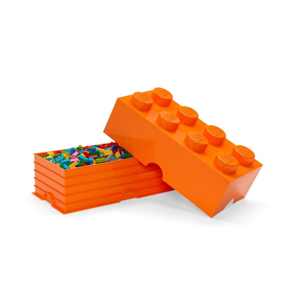 Oranžový úložný box LEGO® - Bonami.sk