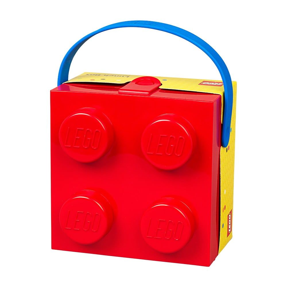 Červený úložný box s rukoväťou LEGO® - Bonami.sk