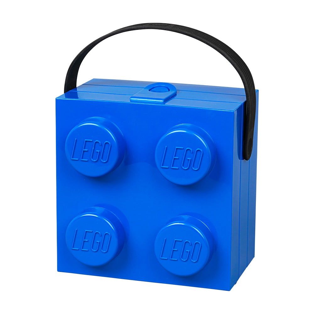 Modrý úložný box s rukoväťou LEGO® - Bonami.sk