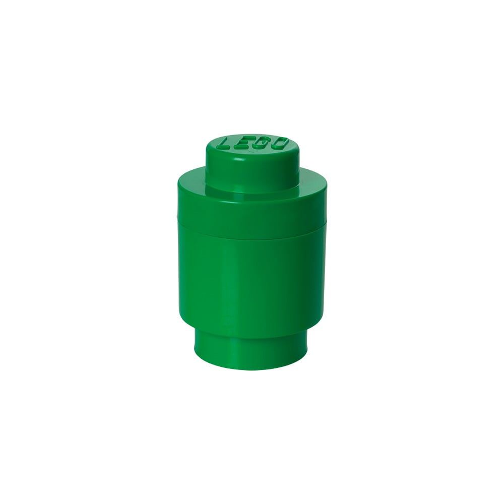 Zelený úložný okrúhly box LEGO®, ⌀ 12,5 cm - Bonami.sk
